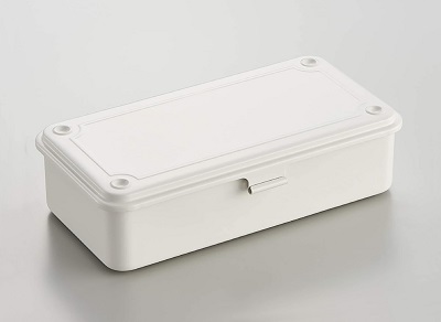 TOYO Trunk Shape Toolbox T-190 White - Click Image to Close